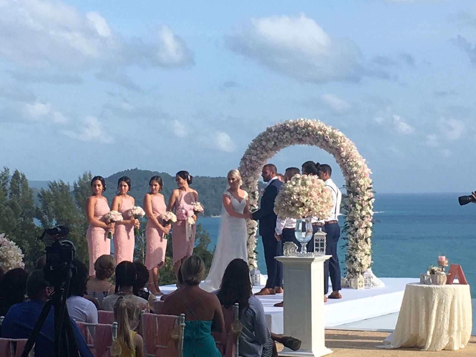 Villa Aye — ceremony floral setup, one of our previous weddings