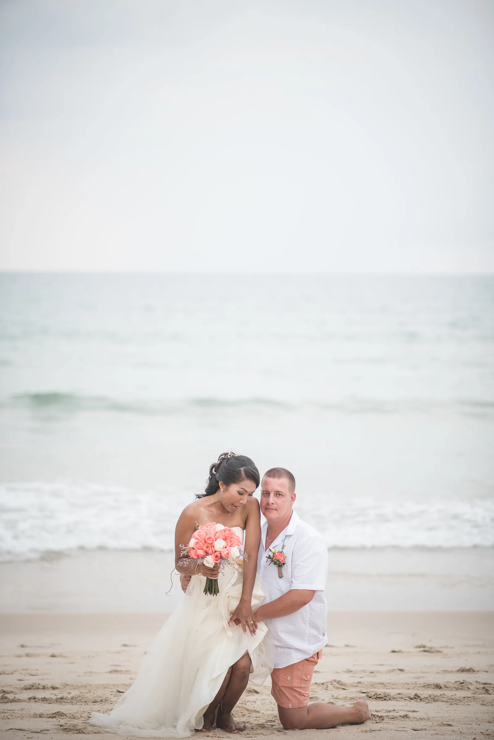 Marco and Sunee's Layan Beach wedding portrait, December 2016