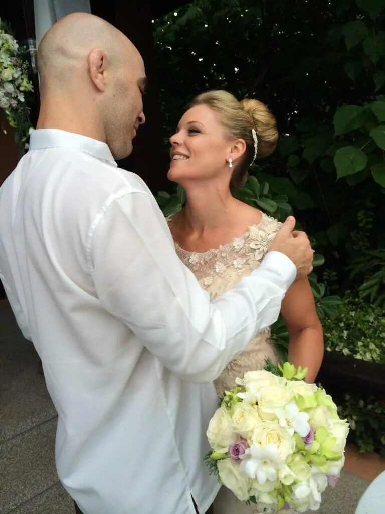 Brian and Alecia's private villa wedding at Sri Panwa, Phuket, on 8 August 2014