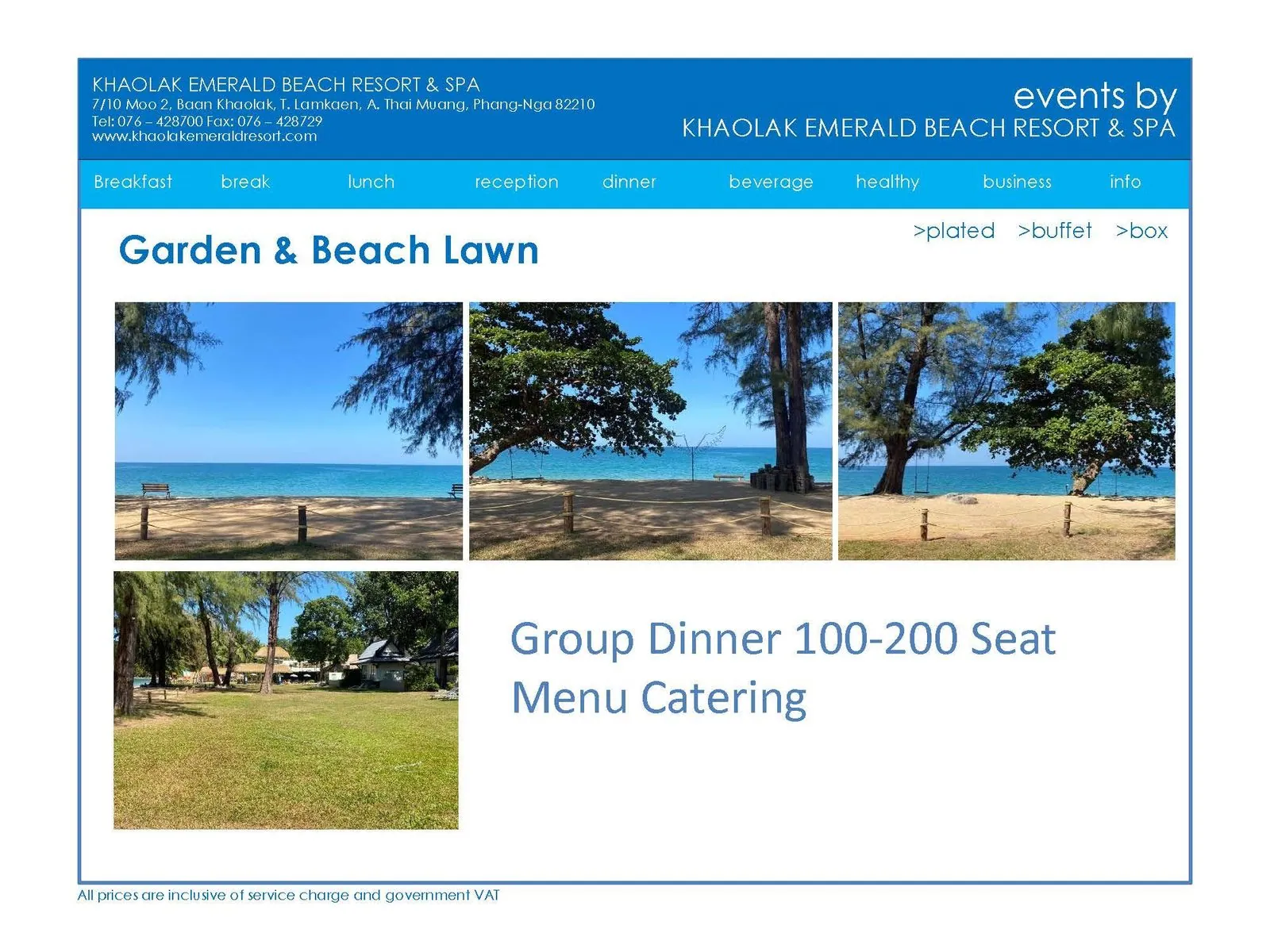 Khaolak Emerald Beach Resort — beachfront setting on the Khaolak coast