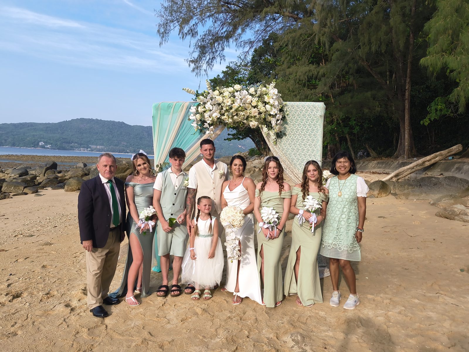 Hua Beach near Kamala — a quiet stretch of Phuket sand without a wedding setup.