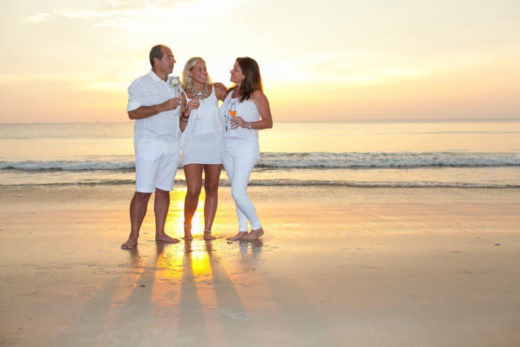 Julio, Susana & Mariel at Sunset