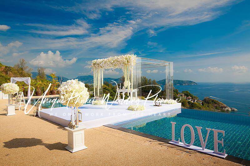 Villa Aye poolside wedding