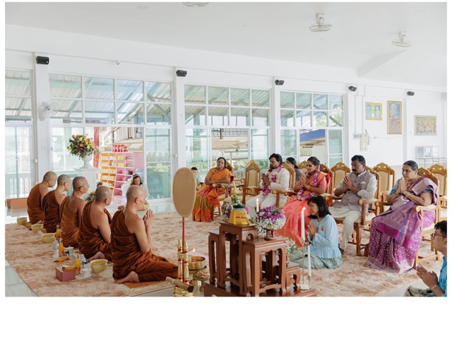 Durga & Sai Thai Monks Wedding Blessing 3rd Sep 2023 Wat Doi Thep (164) WEB