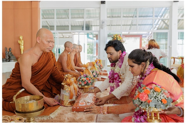 Durga & Sai Thai Monks Wedding Blessing 3rd Sep 2023 Wat Doi Thep (182) WEB