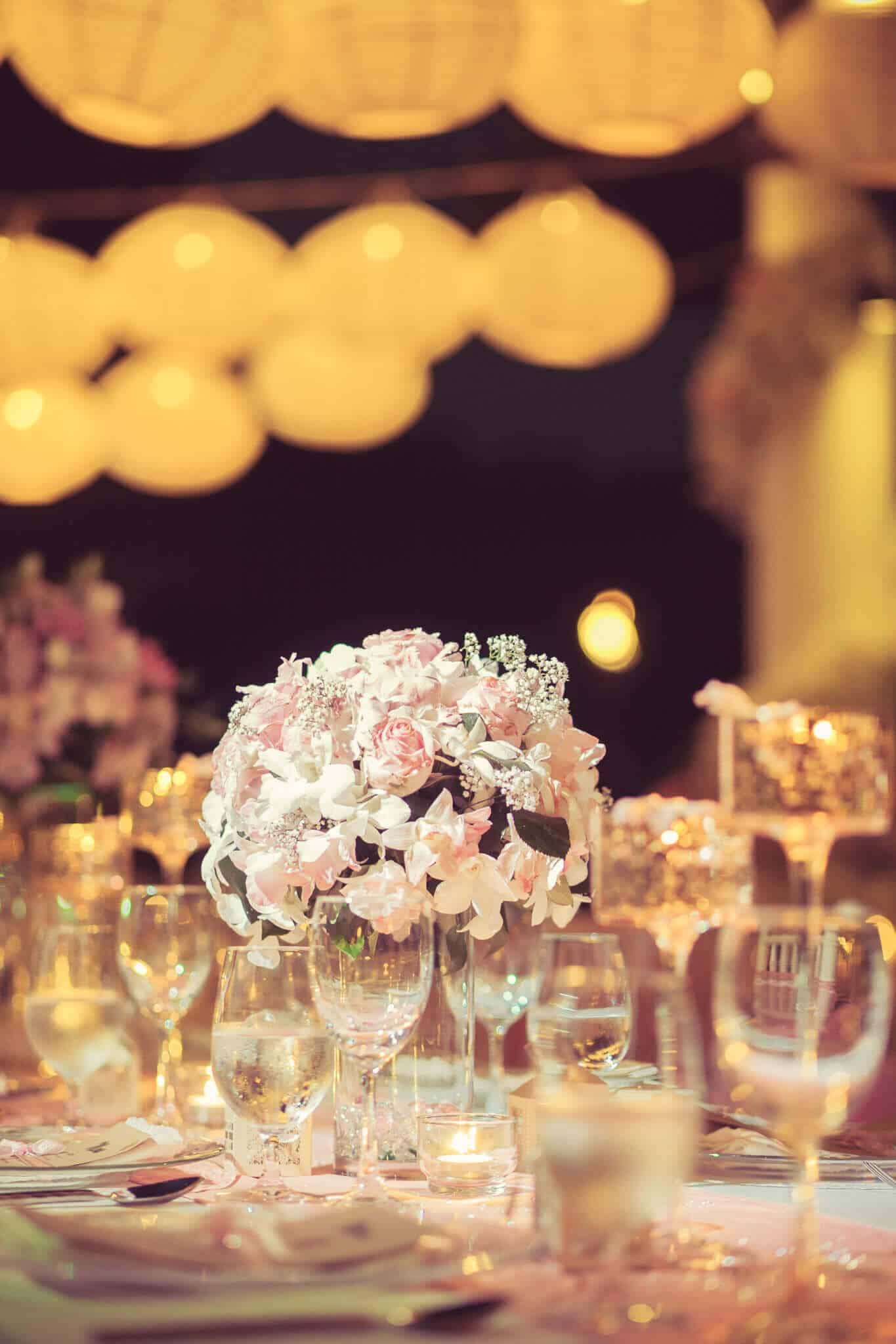 Villa Wedding Phuket Reception Table