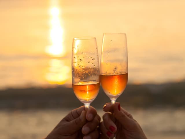 Sunset Champagne - Phuket Romantic Beach Marriage Ceremony (43)