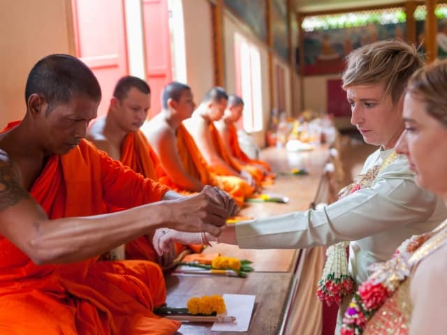 Thai Monks Wedding Blessing (9)